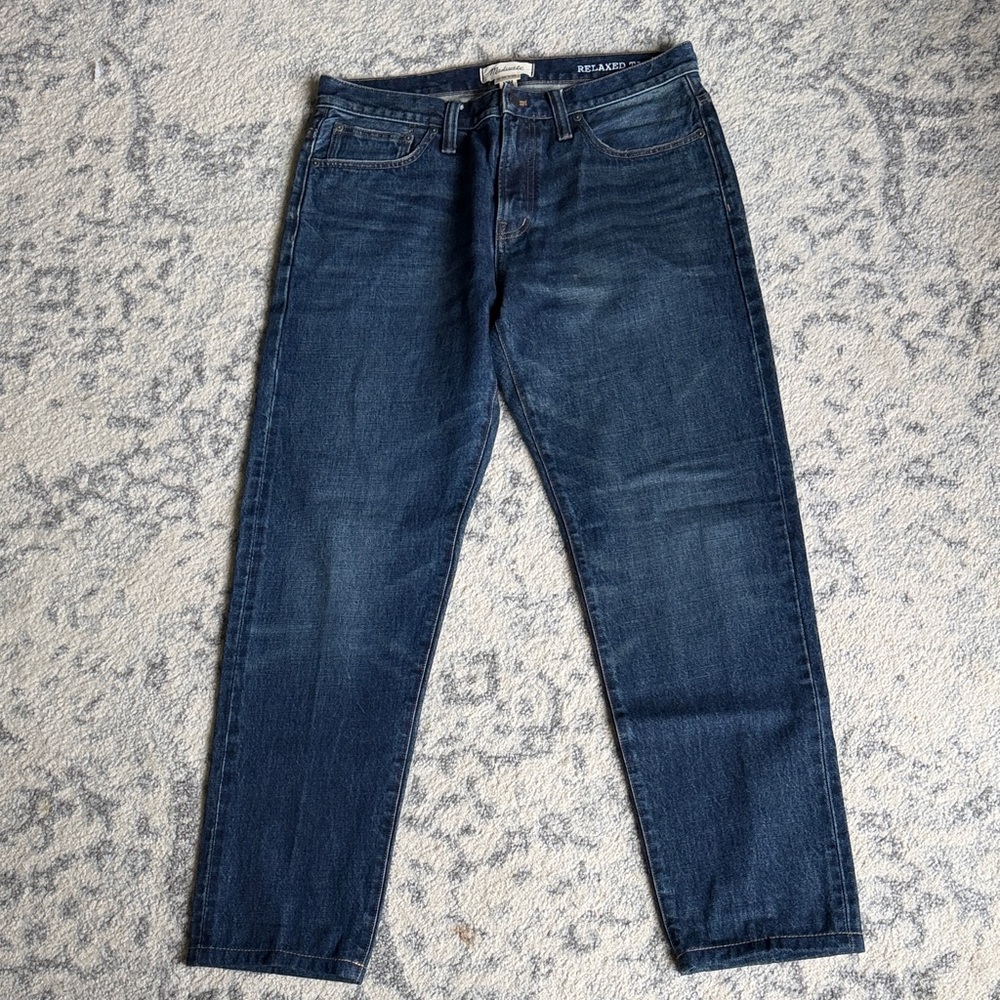 Madewell Men's Dark Straight Jeans